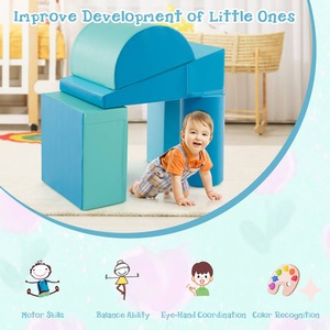 5 Pcs Kids Climb and Crawl Activity Playset by Costway