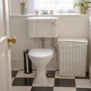 Round Soft Close Toilet Seat - White - White by Harbour Housewares