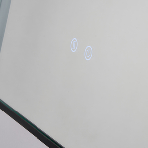 Aiga Bathroom LED CCT Mirror with Motion Sensor and Demist - Black by Litecraft