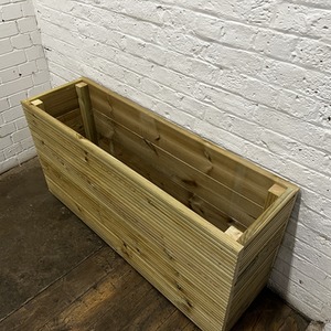 4ft (120cm) Long (63cm) Tall wooden Planter - Tall 4ft Planter by Cutncraft Designs