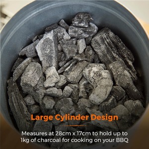 Charcoal Starter Pan Stainless Steel - Silver by Tower