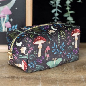 Dark Forest Print Makeup Bag - Multicolour by Kingsbury Gifts