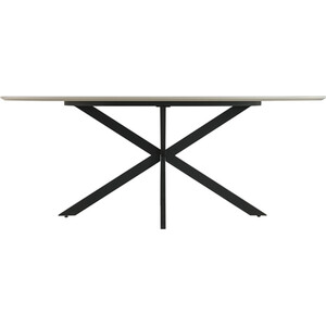 Blaine Dining Table - Stone and Black