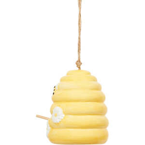 Bee Pattern Bird Nester - Yellow