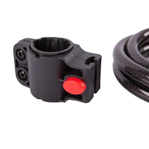 1.2m Combination Cable Lock Bracket Black - Black by Blackspur