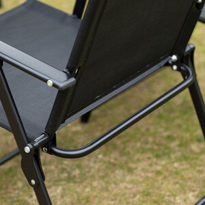 Outsunny 8 Pieces Garden Furniture Set with Parasol Folding Chairs by Outsunny