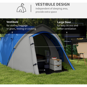 Outsunny Weatherproof 2 Room Tent by Outsunny