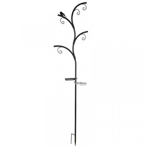 Large Bird Feeding Station - Black by Garden Mile