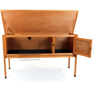 Wooden Small Animal Hutch 4ft - Natural by Actiaspet