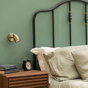 Benton IP44 Bathroom Spotlight Adjustable Wall Light and Warm LED Bulb - Brass by ValueLights