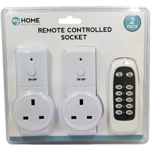 Pack of 2 Remote Controlled Socket by My Home