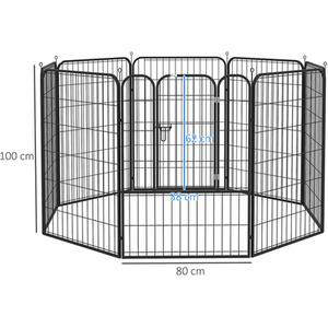8 Panels Heavy Duty Puppy Play Pen, for Large, Medium Pets by PawHut