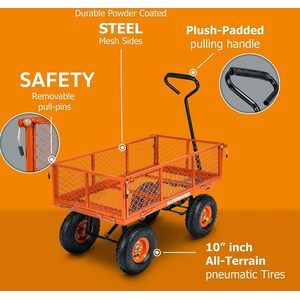 Wagon Utility Cart - Orange by SuperHandy