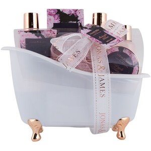 Jonas & James Midnight Bloom Bath Gift Set - White and Pink by Jonas & James