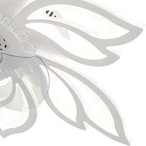 Petal-Shaped Ceiling Fan Light - White by Livingandhome