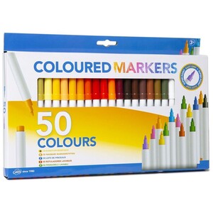 Pack of 50 Coloured Markers