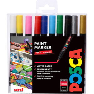 Posca PCF-350 10 Standard Colours - Multi by Uni