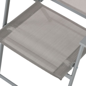 Outsunny 8 Pieces Garden Furniture Set with Parasol Folding Chairs by Outsunny