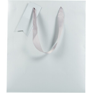 Pack of 3 Silver Glimmer Medium Gift Bags - Silver