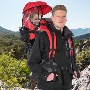 HOMCOM Baby Backpack Carrier - Red by HOMCOM
