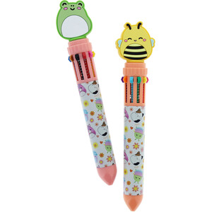 Squishmallows Bee or Frog 10 Colour Pen - Multicolour