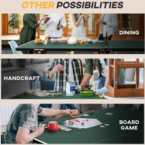 9FT Folding Table Tennis Table - Green by Chilli Seating