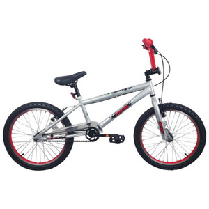 XN-8-20 BMX Bike, Mens Boys Freestyle BMX, 20in Wheel - Silver Red - Silver by XN