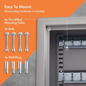 71 Key Wall Mountable Digital Safe - Grey by VonHaus