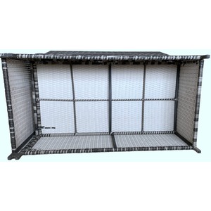 BIRCHTREE Rattan Garden Furniture Patio Set - Grey by BIRCHTREE