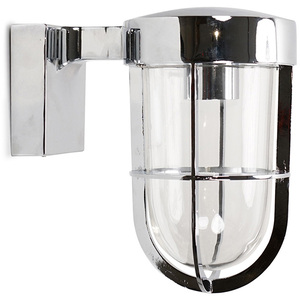 Fanar Industrial Chrome Bathroom Wall Light - Chrome by ValueLights