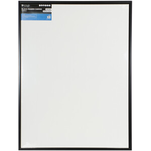 Framed Canvas Set Black - Black / 60 x 80cm by artstudio