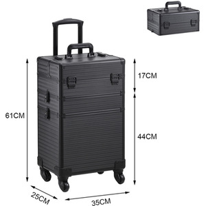 Professional Beauty Case on Wheels by Livingandhome