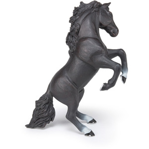 PAPO Horse and Ponies Black Reared Up Horse Toy Figure - Black by PAPO