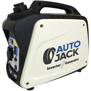 Autojack Petrol Generator Quiet Portable Suitcase Camping Inverter 800W - White by Autojack