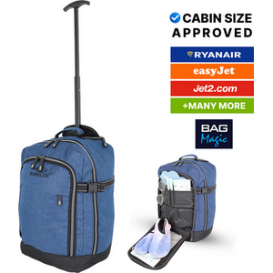 RyanAir Approved Cabin Holdall on Wheels - 20L, 40x25x20cm by Bordlite