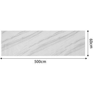 Livingandhome Marble Self Adhesive Wallpaper Roll - White by Livingandhome