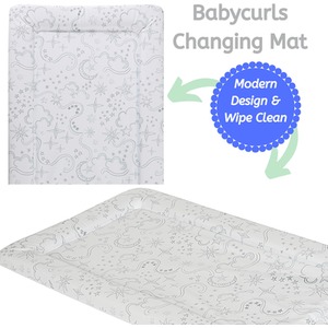 Baby Changing Mat - Stars and Swirls Sketches / Stars and Swirls Sketches by Babycurls
