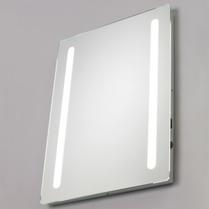 Leith LED Bathroom Mirror Wall Light with Shaving Socket - Chrome by Litecraft