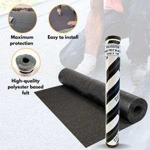 Polyester Shed Roofing Felt (10m x 1m) - Black by NOVECRAFTO