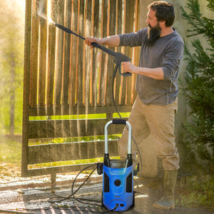 Outsunny 1800W 150 Bar Pressure Washer Adjustable Nozzle - Blue by Outsunny