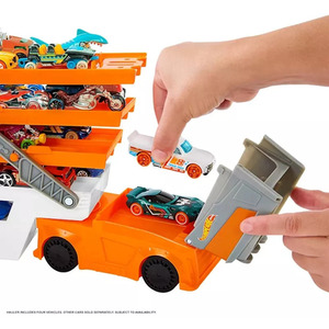 Hot Wheels Mega Hauler Truck with 4 Cars and Toy Storage - multi by Hot Wheels