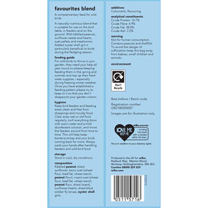 Wild Bird Favourites Blend Bird Food 1kg