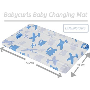 Baby Changing Mat - Planes and Trains / Planes and Trains by Babycurls