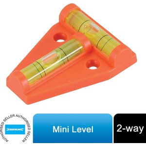 Silverline UV-Resistant Even Surface Measuring 2-Way Mini Level Tool - Buy 1 by Silverline