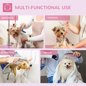 PawHut Dog Grooming Table - Pink by PawHut