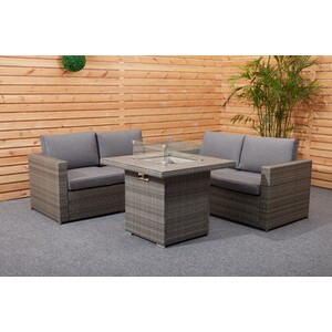 New Hampshire Conversation Firepit Set - Grey by Malay