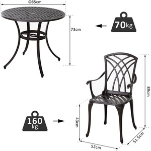 Outsunny 5 Piece Bistro Dining Set by Outsunny