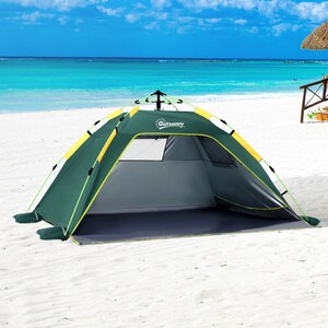 Outsunny Two Men Pop Up Tent - Green by Outsunny
