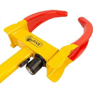 Wheel Clamp Car Van Trailer Heavy Duty Anti Theft Security Device Keys Lock - Yellow by HyFive