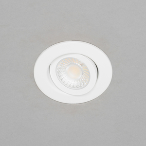 Lydia Bathroom Recessed Adjustable IP65 LED Downlight - White by Litecraft